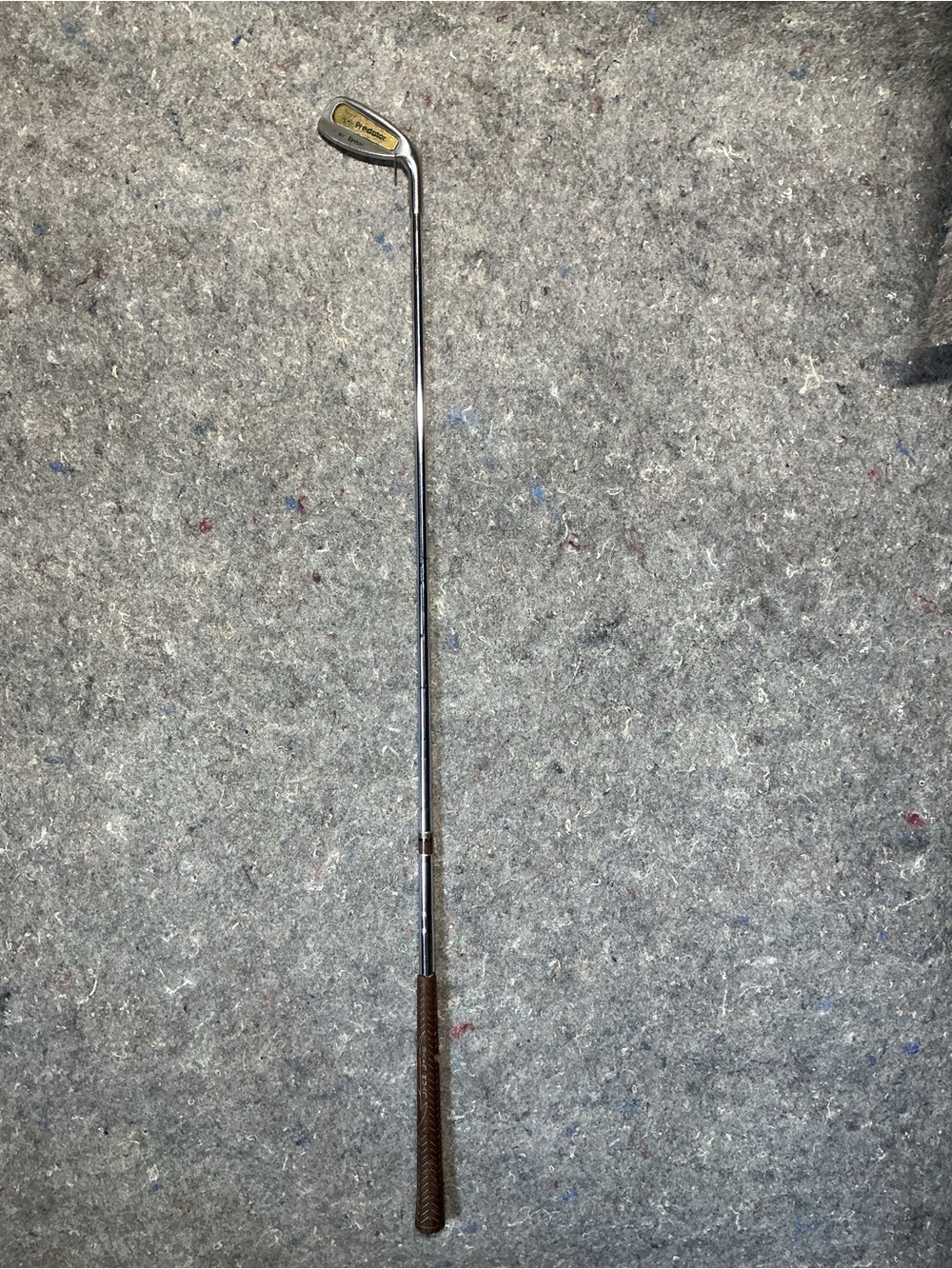 Vintage Men's Golf Iron with Brown Grip